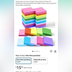 Colorful Sticky Notes Set